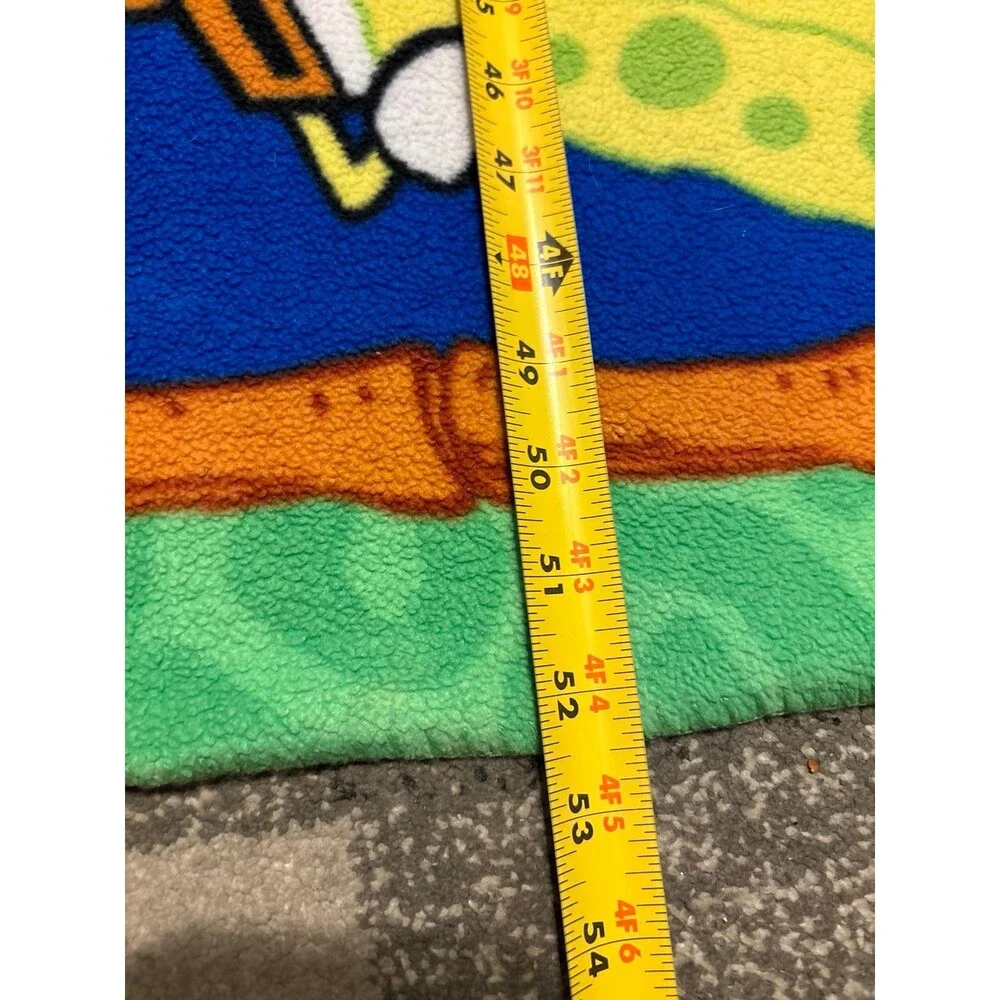 SpongeBob SquarePants blanket Vtg The Many Faces Of SpongeBob 2003 Nickelodeon